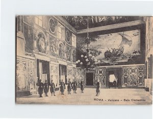 Postcard Sala Clementina Vaticano Rome Italy