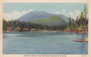 Maine Mountain Brook Pond and Baker Mountain Curteich