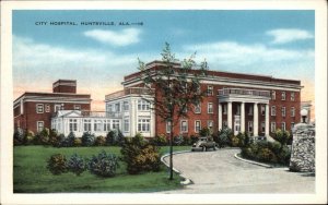 Huntsville Alabama AL City Hospital Vintage Postcard