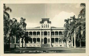 Honolulu Hawaii Iolani Palace 1950s RPPC Photo #I-67 Postcard 20-11059