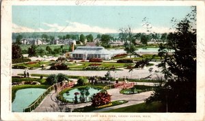 Entrance to John Ball Park, Grand Rapids MI Undivided Back Vintage Postcard L57
