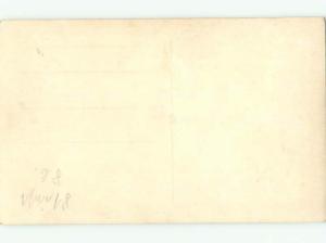 rppc c1910 BOY WRITING ON ANTIQUE SCHOOL SLATE AC8880