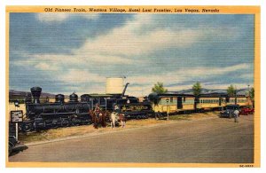 Postcard TRAIN SCENE Las Vegas Nevada NV AQ6592