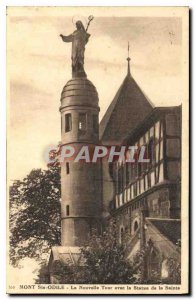 Old Postcard Mont Sainte Odile New Tower with the Statue of St.