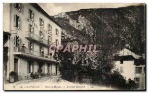 The Dauphine Postcard Old Bridge Royans L & # 39Hotel Bonnard