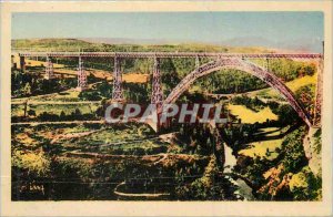 Postcard Modern Garabit Viaduct (Cantal) built by Eiffel (1884)