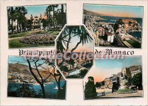 Modern Postcard The Banks of the Riviera Principality of Monaco Remembrance