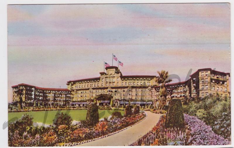 Huntington Hotel Pasadena California 1948 Los Angeles Vintage Postcard A14