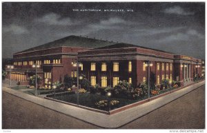 The Auditorium, Milwaukee, Wisconsin, 1930-1940s