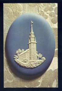 Newport, Rhode Island/RI  Postcard, The Wedgewood Medallion Of Trinity Church