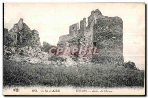 Bormes - Ruins of Castle - Old Postcard