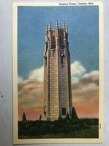 Vintage Postcard 1939 Singing Tower Omaha Nebraska