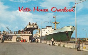 SS Sungate at Vista House Overlook at Eisenhower Lock, Massena NY, New York