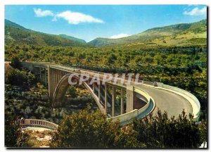 Modern Postcard The Verdon Gorge Scenic Route Var and the Bridge over the Artuby