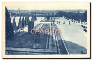 Old Postcard Park St. Gloud Generale Paris View from the Terrace