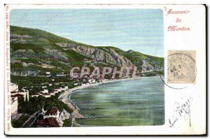 Old Postcard Souvenir of Menton