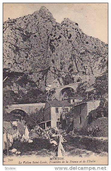 La Vallon Saint-Louis, Frontiere De La France Et De l'Italie, Menton (Alpes M...