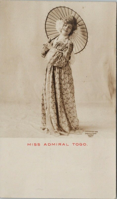 Miss Admiral Togo The Photograph Company Chicago RPPC Postcard G48 as is