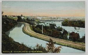 Richmond Va General View James River and Canal from Hollywood c1910 Postcard S4
