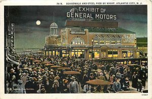 NJ, Atlantic City, New Jersey, General Motors Exhibit, Boardwalk, Night Scene