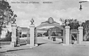 BERKELEY CA~UNIVERSITY SATHER GATE-STUDENT CO-OP ALBERTYPE PHOTO POSTCARD