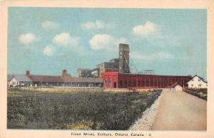 Sudbury Ontario Canada Frood Mines Scenic View Antique Postcard J77234