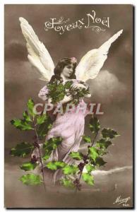 Old Postcard Fantaisie Angel Christmas