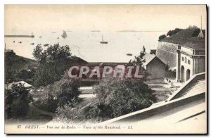 Postcard Old Brest View of the Bay
