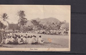 FIJI, FIJIAN MEKE, 1931 ppc. KGV 3d. Blue, SUVA to San Francisco.