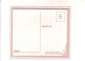 Peel Off Plastic Postcard Coaster, Monkey, 'Sorry - I Forgot,