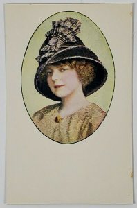 MILLINERY Trade Advertising Darling Hat Postcard M17
