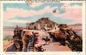 Postcard NATIVE INDIAN SCENE Walpi Arkansas AR AO2386