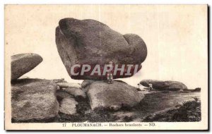Old Postcard Ploumanach Rocks rickety