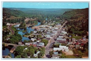 1964 Bird's-Eye View of Beautiful Bancroft Ontario Canada Vintage Postcard