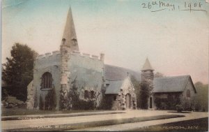 Millbrook New York Grace Episcopal Church NY1908 Allen's Pharmacy Postcard E78