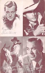 Charles Starrett, Bob Baker, Ward Bond, Gary Cooper Western Actor, Mutoscope ...