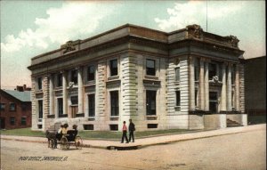 Zanesville Ohio OH Post Office c1910s Postcard