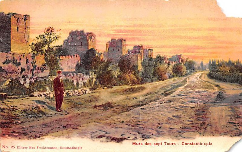 Murs des sept Tours Constantinople Turkey Unused 