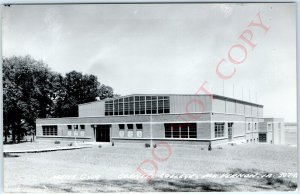 c1950s Mt Vernon, IA RPPC Cornell College Men's Gym Real Photo Postcard A105