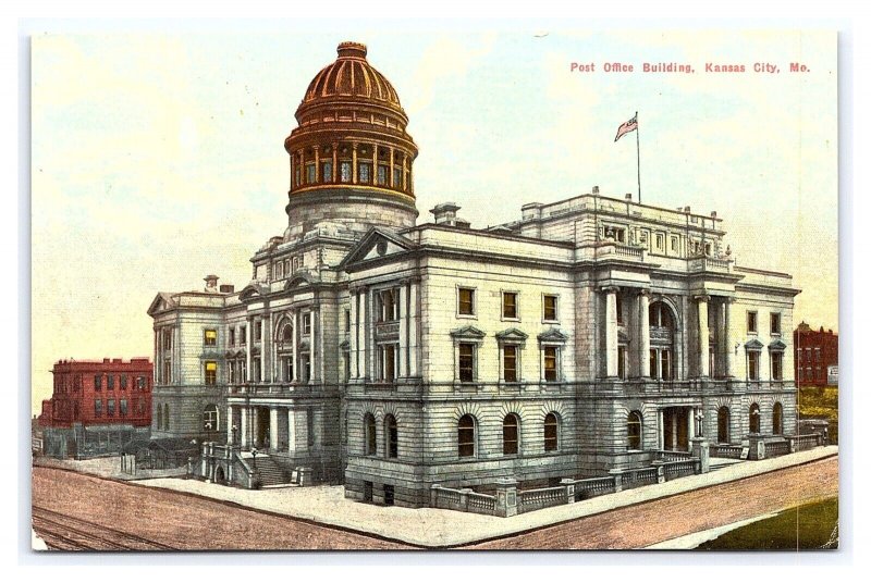 Postcard Post Office Building Kansas City Mo. Missouri