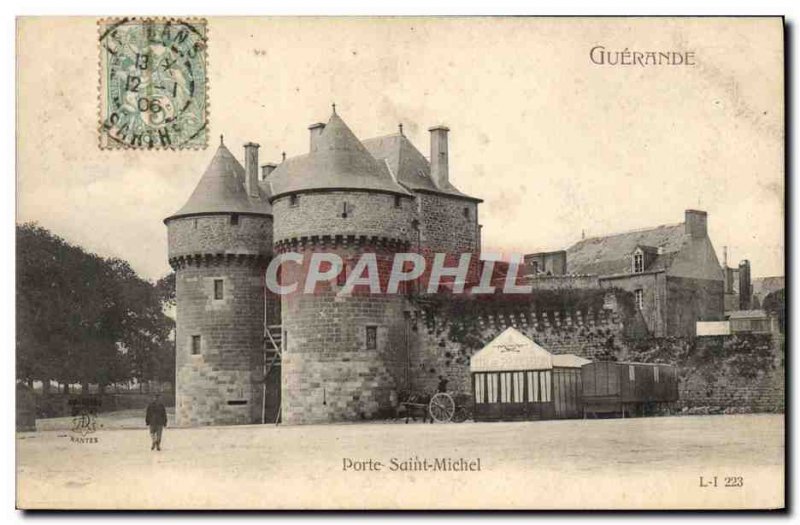 Postcard Old Guerande St. Michael's Gate