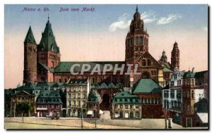 Old Postcard Mainz Dom vom Markt