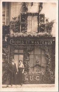 France Robes Et Manteaux Lavergne Eure Vintage RPPC 09.06