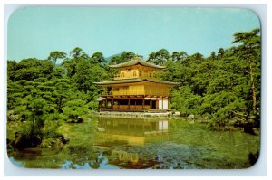 c1960's Golden Pavilion (Kinkakuji) Kyoto Destroyed By Fire in 1950 Postcard