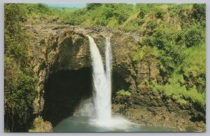State View~Rainbow Falls Wailuka River Hilo Hawaii~Vintage Postcard
