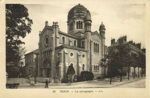 france, DIJON, La Synagogue (1930s) Judaica Postcard