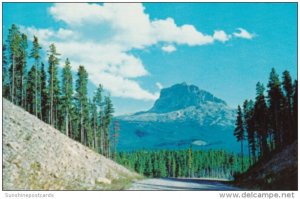 Canada Waterton Lakes With Chief Mountain Alberta