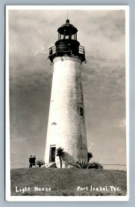 PORT ISABEL TX LIGHT HOUSE VINTAGE REAL PHOTO POSTCARD RPPC