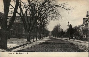 Northport Long Island New York NY Main Street c1910 Vintage Postcard