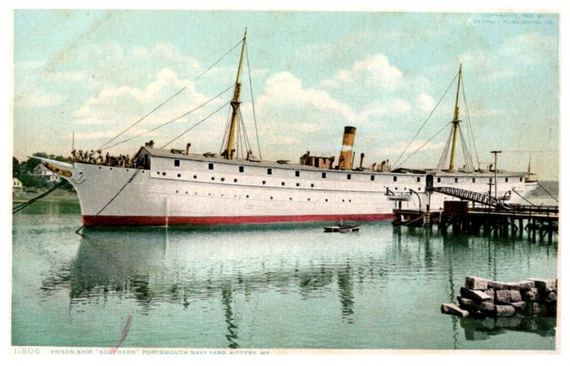 Maine Kittery prison ship, The Southern , Portsmouth Navy Yard